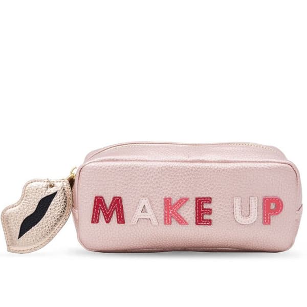 Make Up Rosa Iphoria sminkväska med mini Powerbank (2600mAh) - Make Up Rosa med berlock