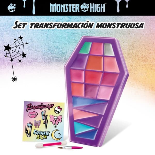 Lasten meikkisetti Monster High Feeling Fierce 10 x 16,5 x 2 cm 4 osaa