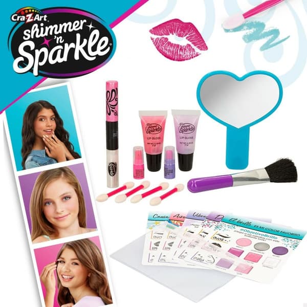 Lasten meikkisetti Cra-Z-Art Shimmer 'n Sparkle Glitz and Glam 44,5 x 3,5 x 22,5 cm 4 osaa