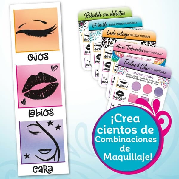 Lasten meikkisetti Cra-Z-Art Shimmer 'n Sparkle Glitz and Glam 44,5 x 3,5 x 22,5 cm 4 osaa