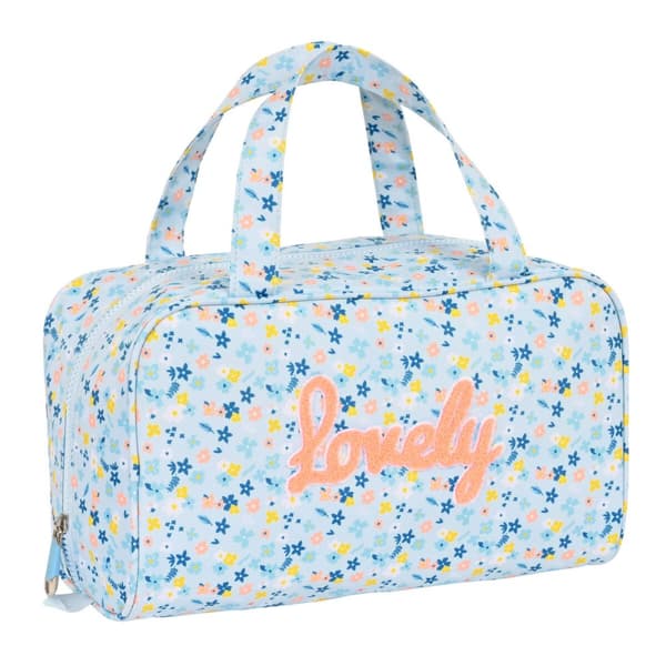 Skoletoilettaske Moos Lovely Blå 31 x 14 x 19 cm