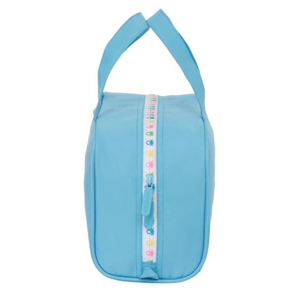 Skoletoilettaske Benetton Spring Himmelblå 31 x 14 x 19 cm