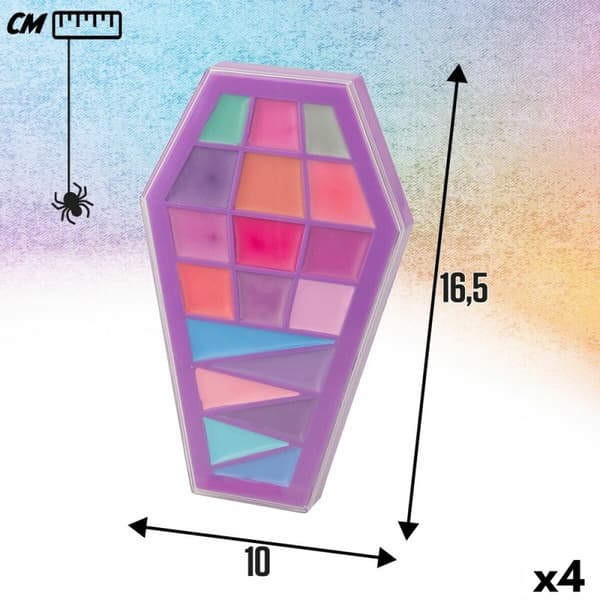 Sminkesett for Barn Monster High Feeling Fierce 10 x 16,5 x 2 cm 4 enheter