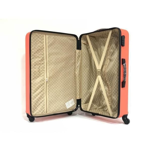 Stort resväska - CELIMS FRANCE - 75cm - 85 liter - Inbyggt lås - ABS - Orange