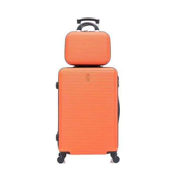 Stort resväska - CELIMS FRANCE - 75cm - 85 liter - Inbyggt lås - ABS - Orange