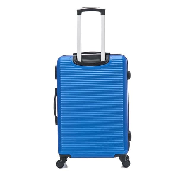 CELIMS - Medium Weekend resväska Set med sminkväska/necessär 35cm styv och lätt | Håll storlek 20kg 65cm | Blå