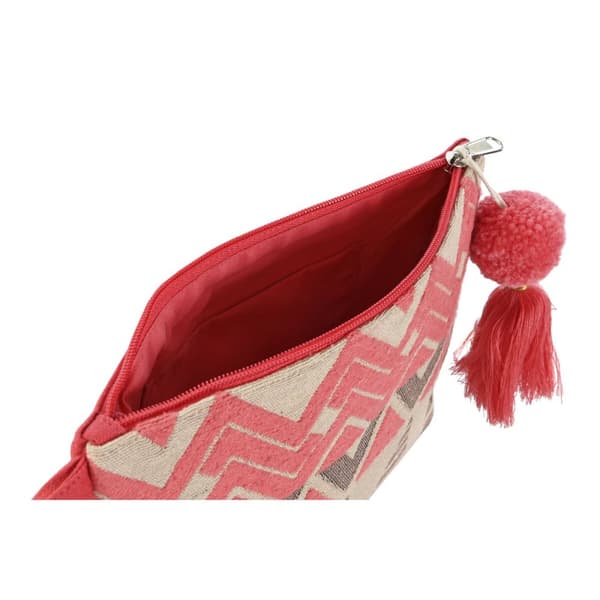 Rejsetoilettaske Home ESPRIT Beige Fuchsia 26 x 2 x 19 cm