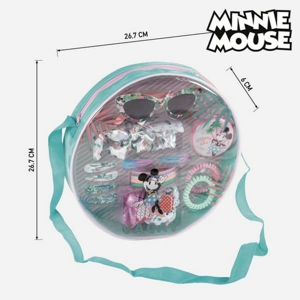 Toilettaske med Tilbehør Minnie Mouse CD-25-1644 (19 pcs)