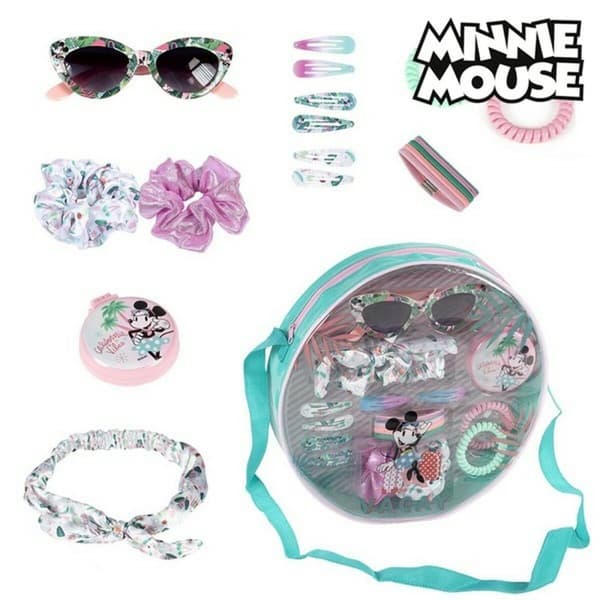 Toilettaske med Tilbehør Minnie Mouse CD-25-1644 (19 pcs)