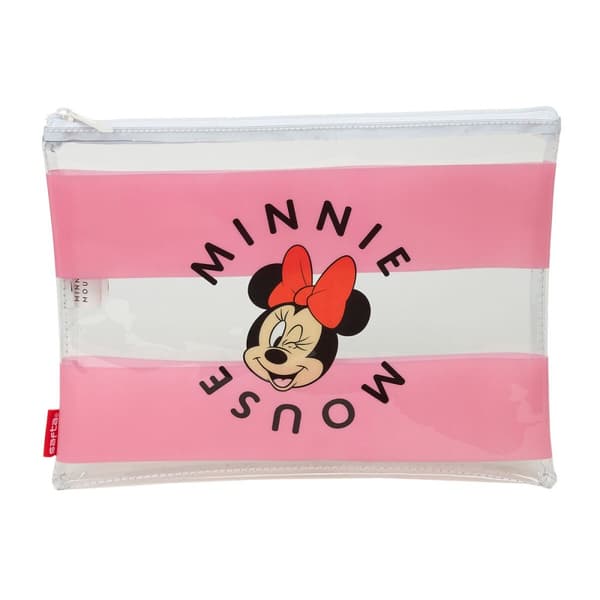 Vanntett bag Minnie Mouse Beach Rosa Gjennomsiktig