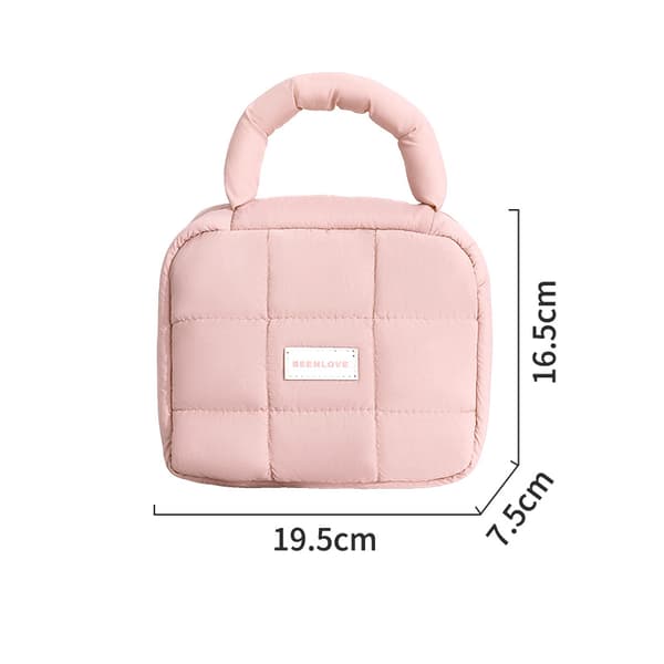 INF Rosa Puff Square förvaringsväska