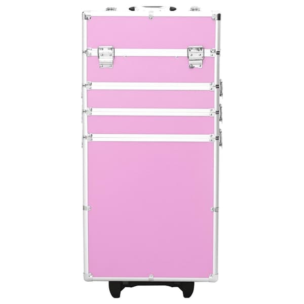Sminklåda aluminium rosa