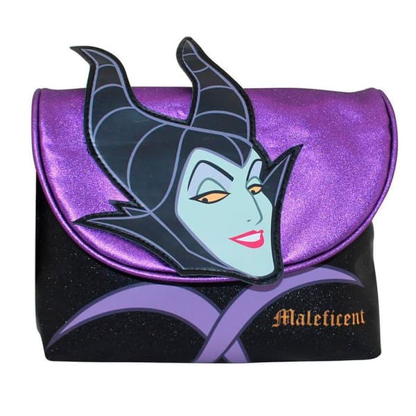 Necessär - Cerda - Disney Villains - Malefica - Svart/lila - Mjuk - Dragkedja