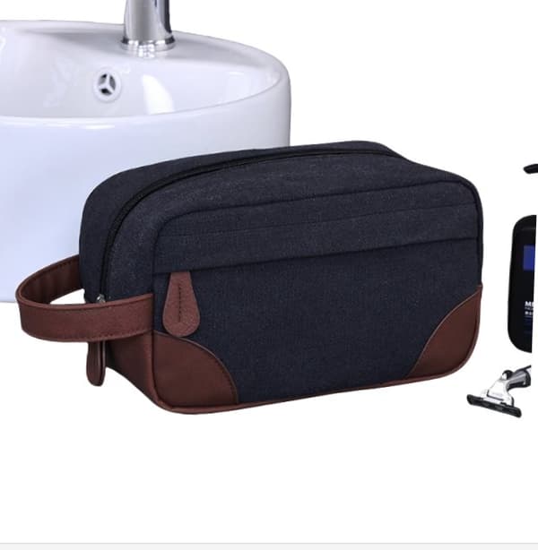 INF Toilettaske i PU & Canvas