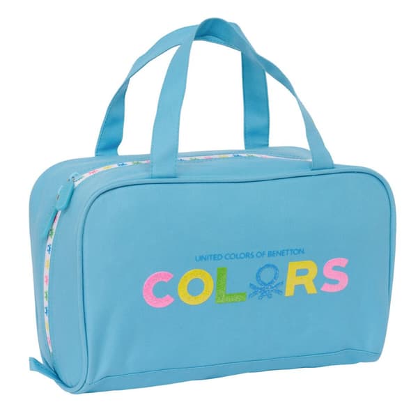 Kouluvessalaukku Benetton Spring Taivaansininen 31 x 14 x 19 cm