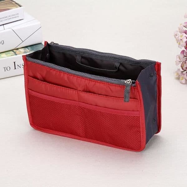 Organizer Insert Bag Dam Nylon Rese Insert Organizer Handväska Handväska Large Liner Dam Makeup Kosmetikväska