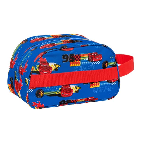 Skoletoilettaske Cars Race ready Blå 26 x 15 x 12 cm