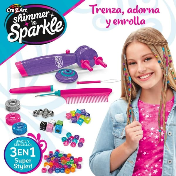 Hairstyle Game Cra-Z-Art Shimmer 'n Sparkle 10 x 20,5 x 6 cm 4 enheder