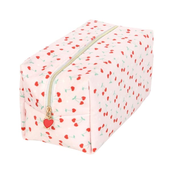 Something Different Heart Cherry Toiletry Bag