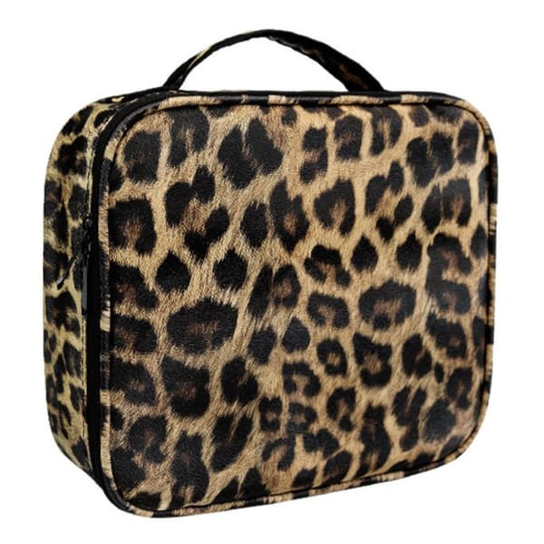 UNIQ Makeup reiseveske - Kosmetisk veske for all makeup - Leopard