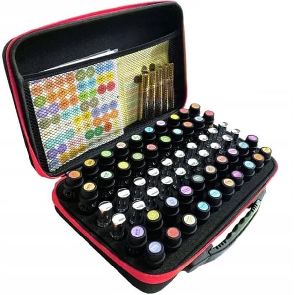 Sminkväska - ALLMÄN HANDEL - Organisatör 60 nagellack - Svart - Oxford 1680D - Kvinna