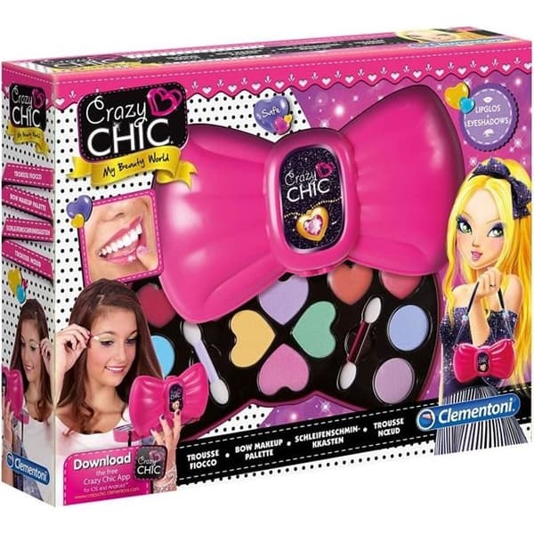Sminkväska - Crazy Chic - 15223 - Rosa - Unisex-barn - Avtagbart set