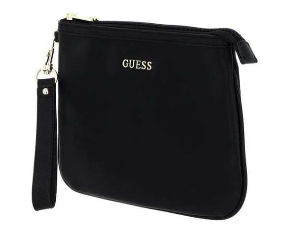 GUESS Necessär svart för damer och herrar - Vanille Flat Top Zip 160371