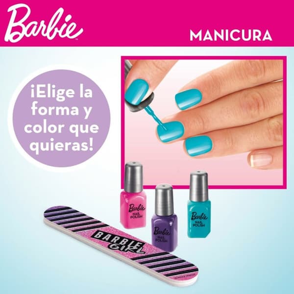 Manikyr- och pedikyrpaket Barbie Sparkling 25,5 x 25 x 5 cm Fall
