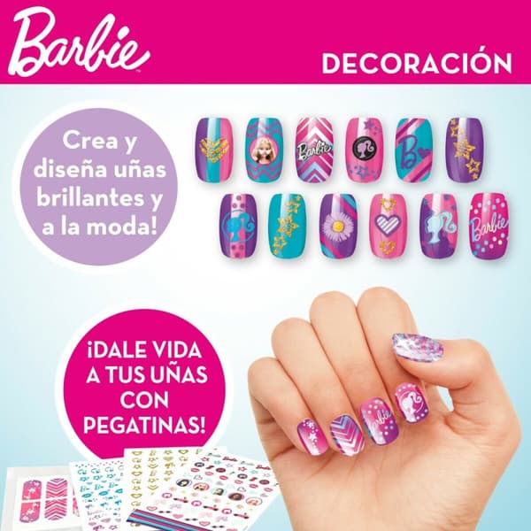 Manikyr- och pedikyrpaket Barbie Sparkling 25,5 x 25 x 5 cm Fall