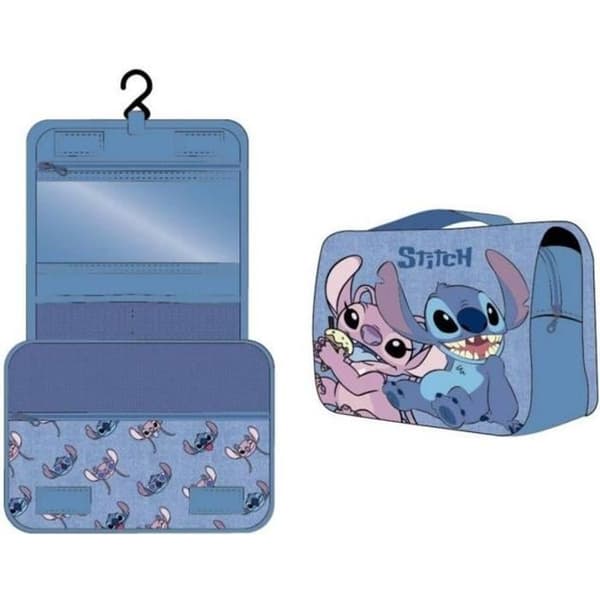 Toalettväska - DISNEY - Stitch - Mjuk - Dragkedja - Syntetisk