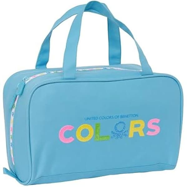 Benetton Spring - Rektangulär necessär med handtag, Anpassningsbar till vagn, idealisk för barn från 5 till 14 år,