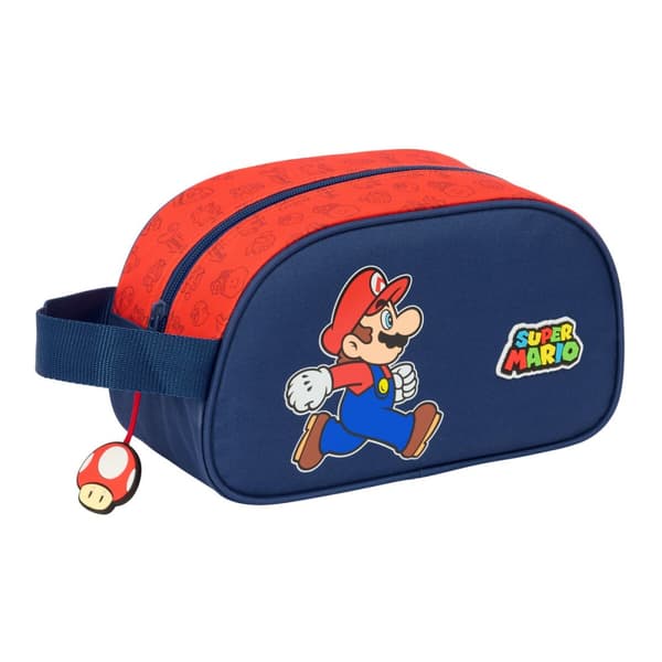 Resenecessär Super Mario Trick Röd Mörkblå 26 x 15 x 12 cm