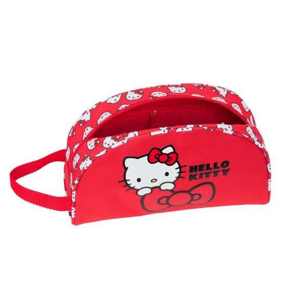 Rejsetoilettaske Hello Kitty Iconic Hvid Rød 26 x 16 x 9 cm