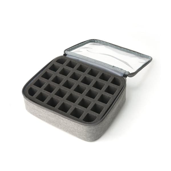 INF Bærbar kosmetikkveske Makeup Organizer for neglelakk Grå