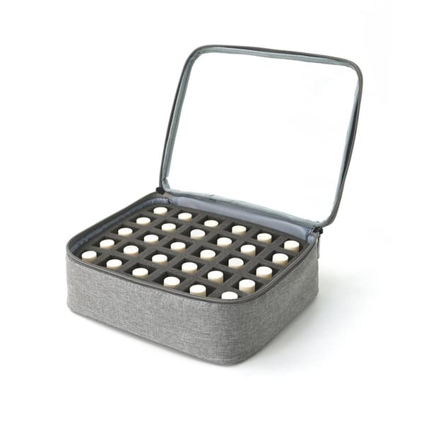 INF Bærbar kosmetikkveske Makeup Organizer for neglelakk Grå