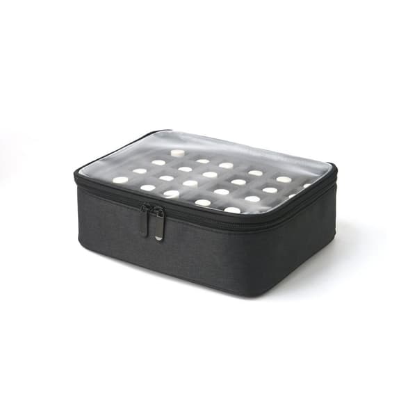 INF Bärbar Kosmetisk Väska Makeup Organizer för Nagellack Svart