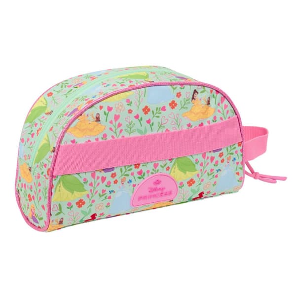 Rejsetoilettaske Disney Princess Bloom Grøn Pink 26 x 16 x 9 cm