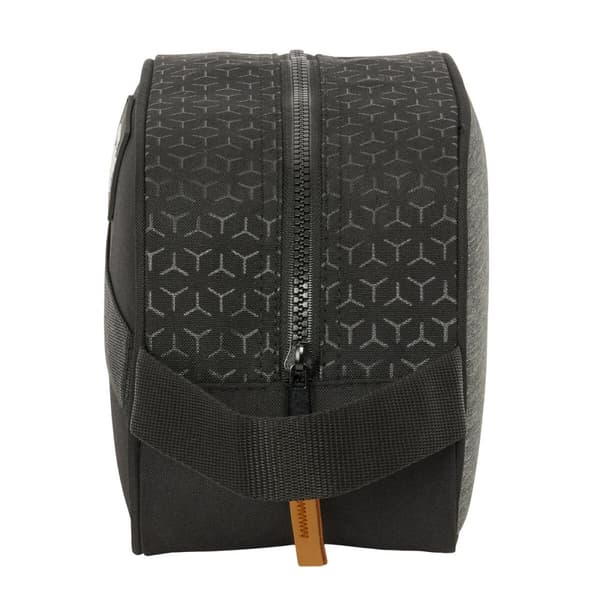 Rejsetoilettaske BlackFit8 Old school Sort Grå Genanvendelig 26 x 15 x 12 cm