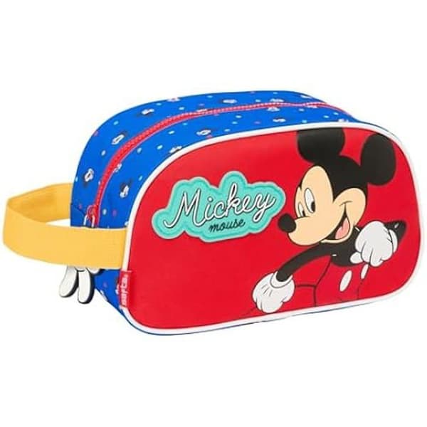 Skolväska - SAFTA - Mickey Mouse God Dag - Mjuk - Dragkedja - Anpassningsbar för Vagn