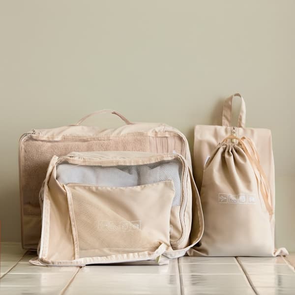 Rejsearrangør sæt | BLAISE | beige 6 stk | | 882079