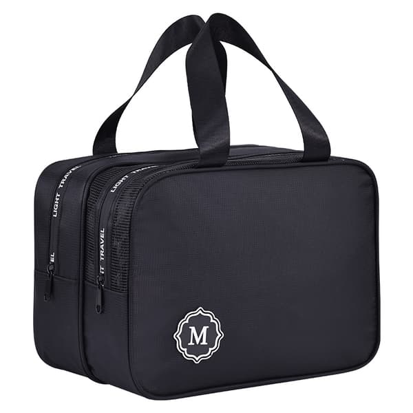 INF Ny dobbellags medium reisetoalettmappe for menn