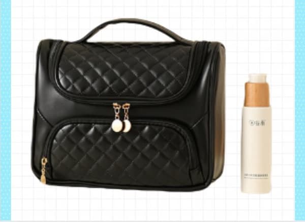 INF Toiletry Bag med stor kapacitet för kvinnor, kosmetikväska för resor