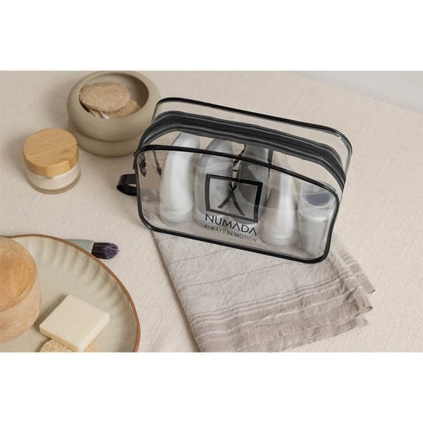 Rejsetoilettaske Numada Gennemsigtig PVC Silikone 20 x 6,5 x 13,5 cm