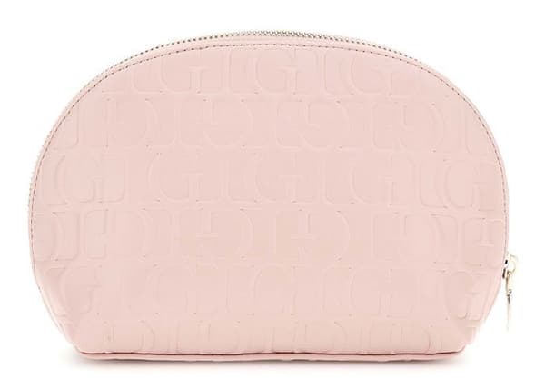 GUESS Necessär i lax för kvinnor - Television Dome Zip Bag Orchid 300384