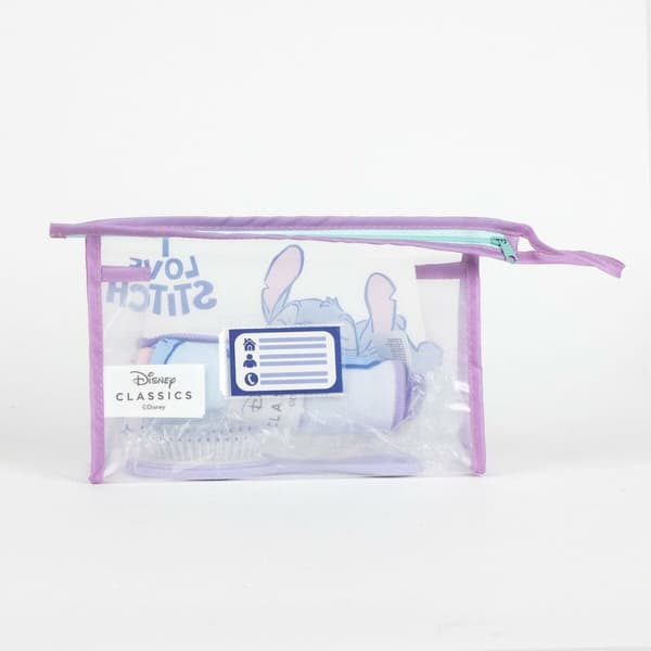Toilettaske med Tilbehør Stitch Syren 23 x 15 x 8 cm