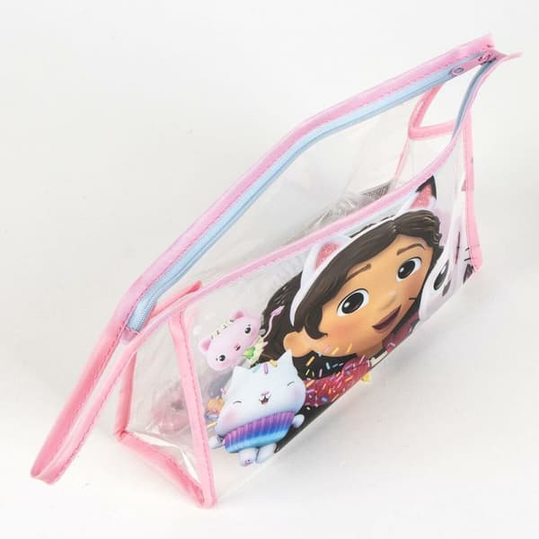 Toalettbag med Tilbehør Gabby's Dollhouse Rosa 23 x 15 x 8 cm