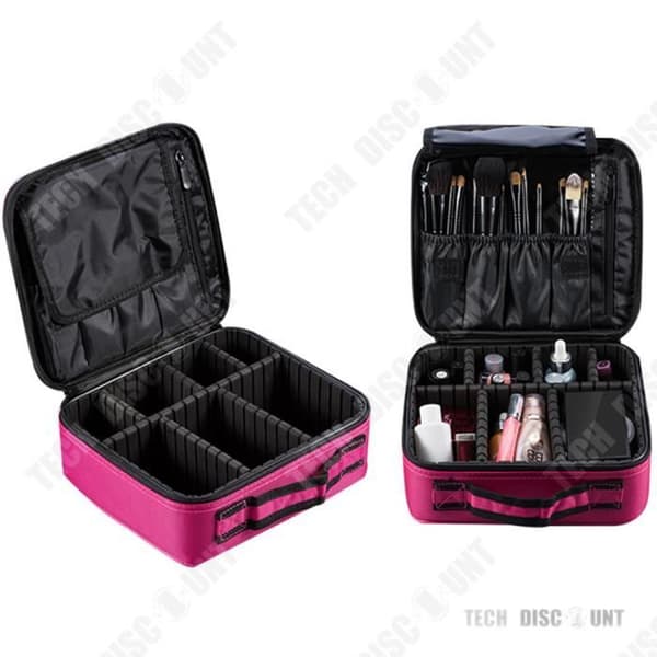 TD® Makeup Organizer Låda Reseläppstiftsfodral Stor storlek förvaringsväska Billig bärbar kosmetikalåda