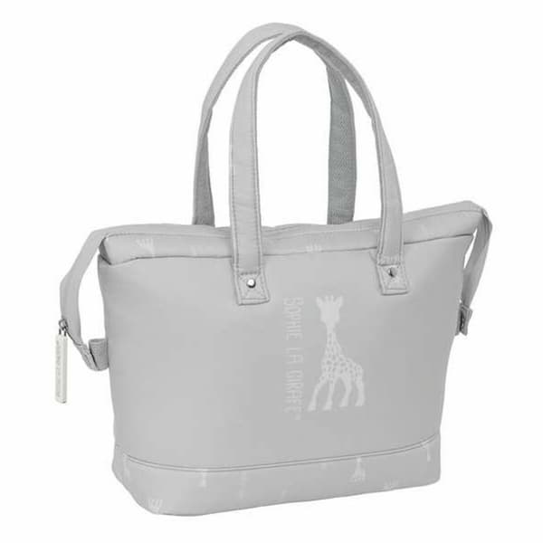 Rejsetoilettaske Sophie la Girafe Lysegrå 27 x 24,5 x 12,5 cm