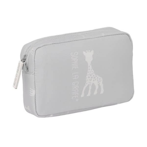 Resenecessär Sophie la Girafe Ljusgrå 20 x 13 x 5,5 cm