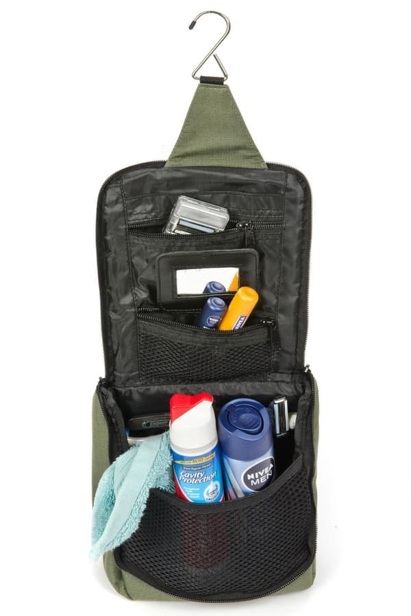 SNUGPAK ESSENTIAL WASH BAG OLIVE, necessär med spegel